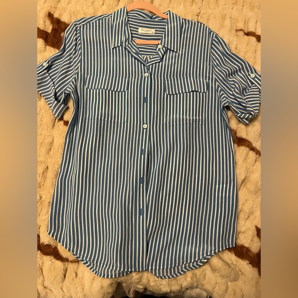 EQUIPMENT Silk Stripe Shirt - Picture 3 of 3